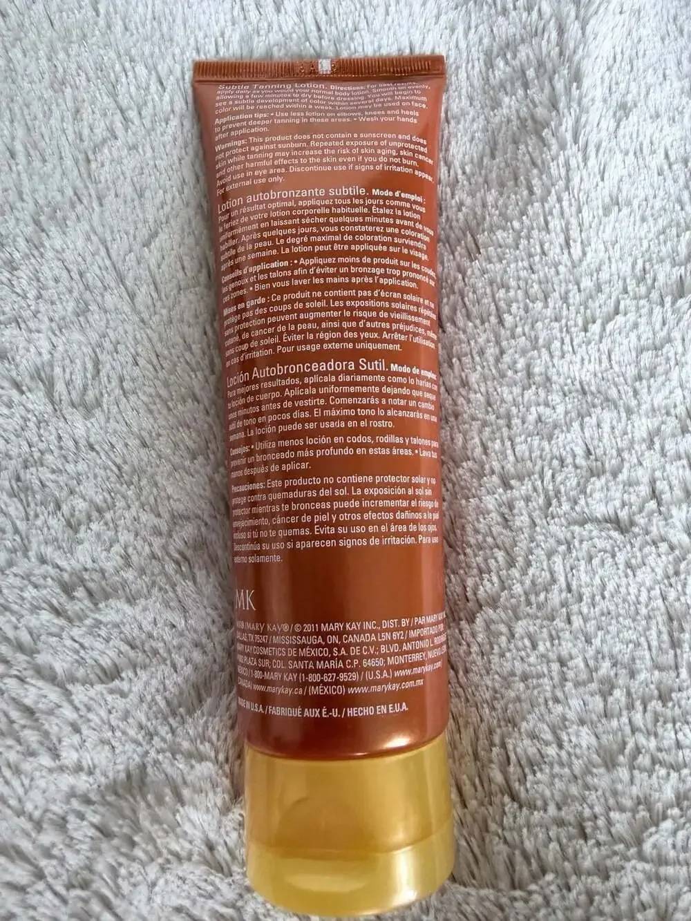 Discontinued Mary Kay subtle tanning lotion